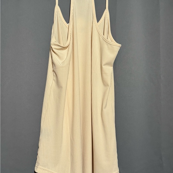Angie Cream Ribbed Tank Top - Picture 2 of 2